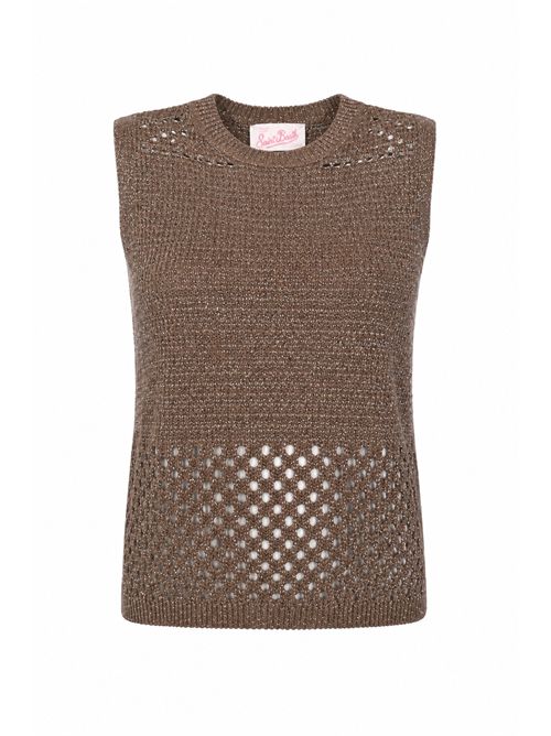 Top Aire in crochet di cotone e lurex Mc2 Saint Barth | AIE000100500L